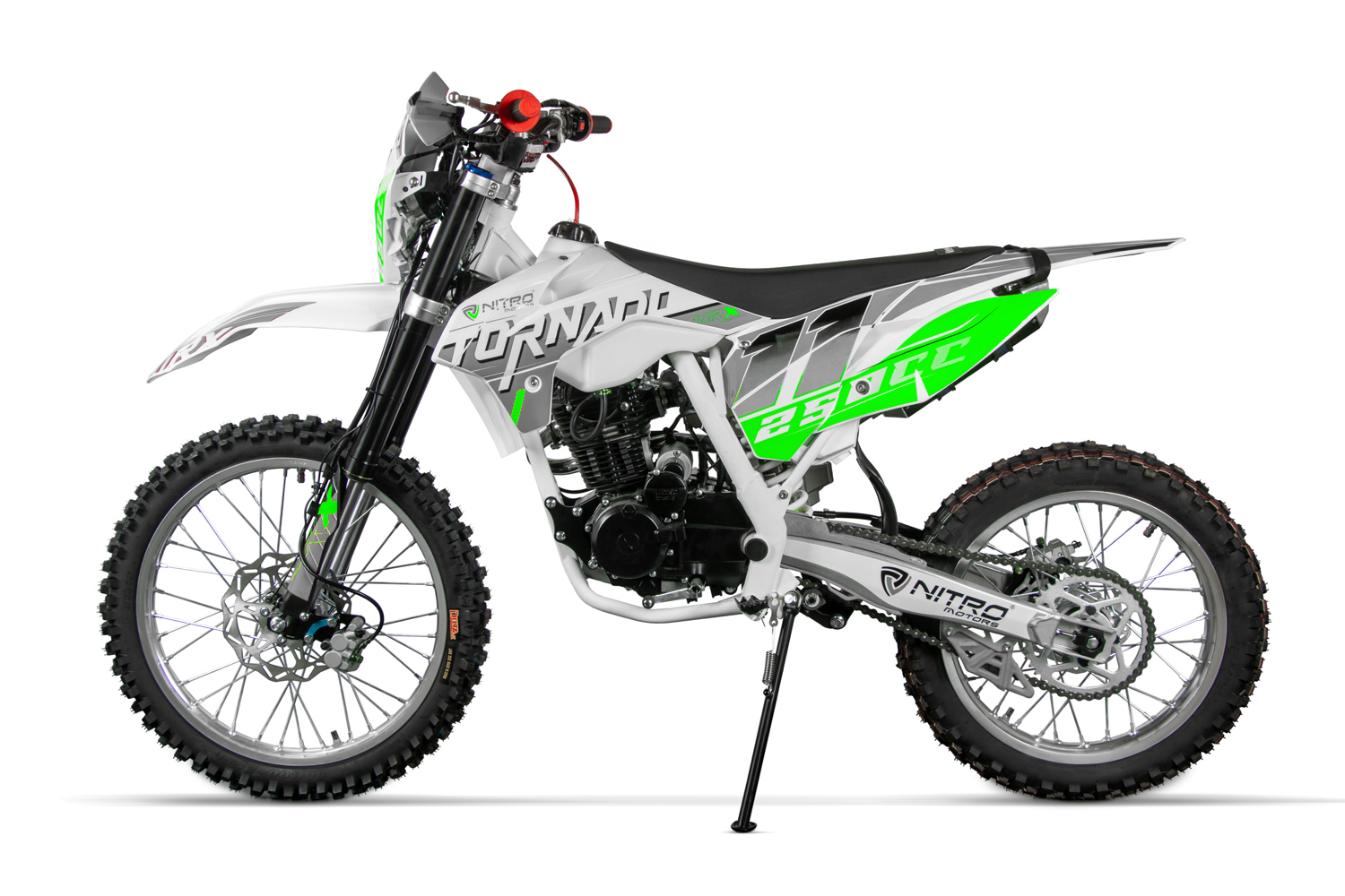 Nitro Motors 250cc Kinder Dirtbike TORNADO UX URX 21/18 Kick und E-Start, Kinder Motorcross Bike