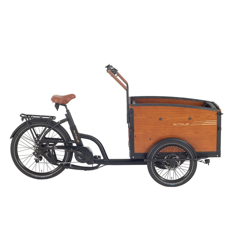 Transportfahrrad E-Bike Aitour Familie S, Elektro Lastenfahrrad, Nuvinci 330 Schaltung, pannensichere Reifen