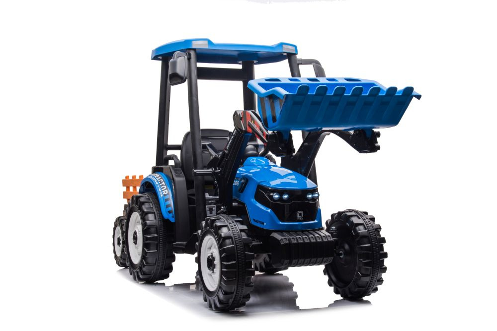 Kindertraktor - elektrischer Traktor Hercules mit Dach, Anhänger und Schaufel, 2 x 45 Watt - 6 km/h