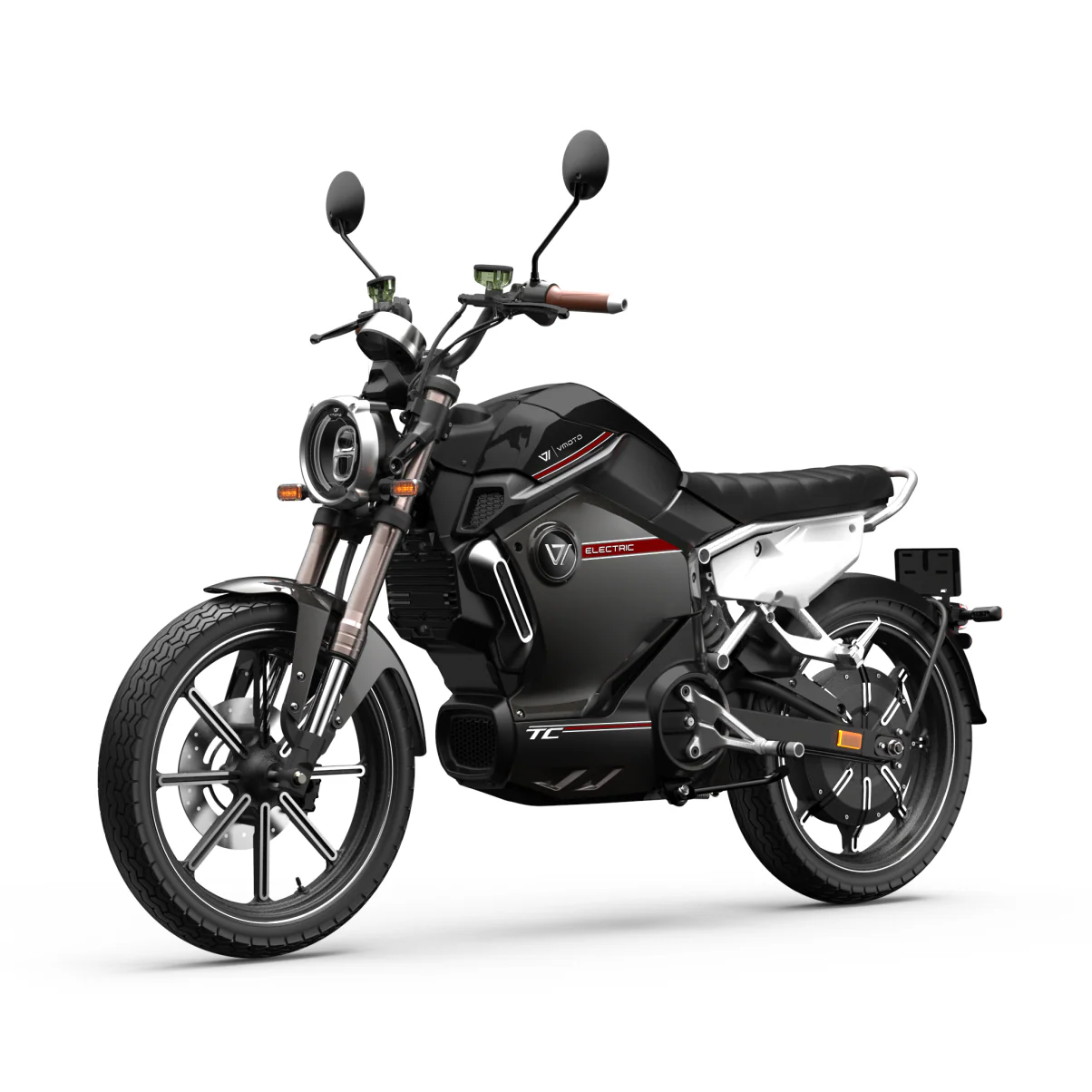 Elektromotorrad VMOTO TC 72V, E-Motorrad 2000 Watt, 45 km/h mit Straßenzulassung, 1 Lithiumakku oder 2 Lithiumakku