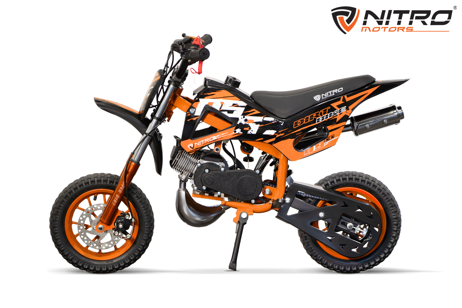 NITRO MOTORS 49cc Anfänger Kinder Cross-Motorrad DS67 Fun 8 Zoll, Kinder Motorcross Bike