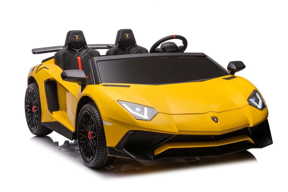 XXL Elektroauto für 2 Kinder Lamborghini A8803, 13 km/h, 200 Watt - Elektrokinderfahrzeug 2-Sitzer zum selbst Fahren