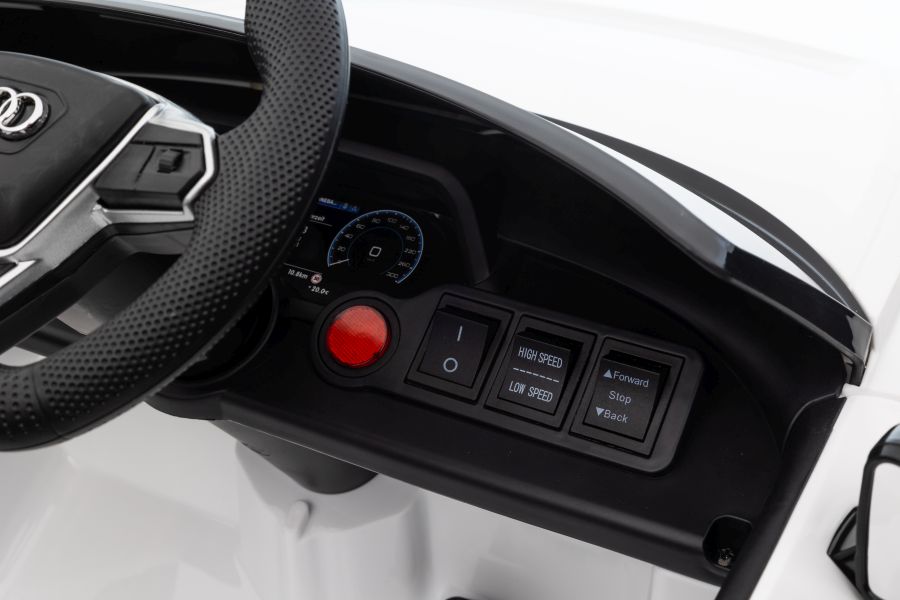 Elektro Kinderauto Audi E-Tron GT, Kinderfahrzeug mit Gaspedal zum Fahren, Elektroauto für Kinder
