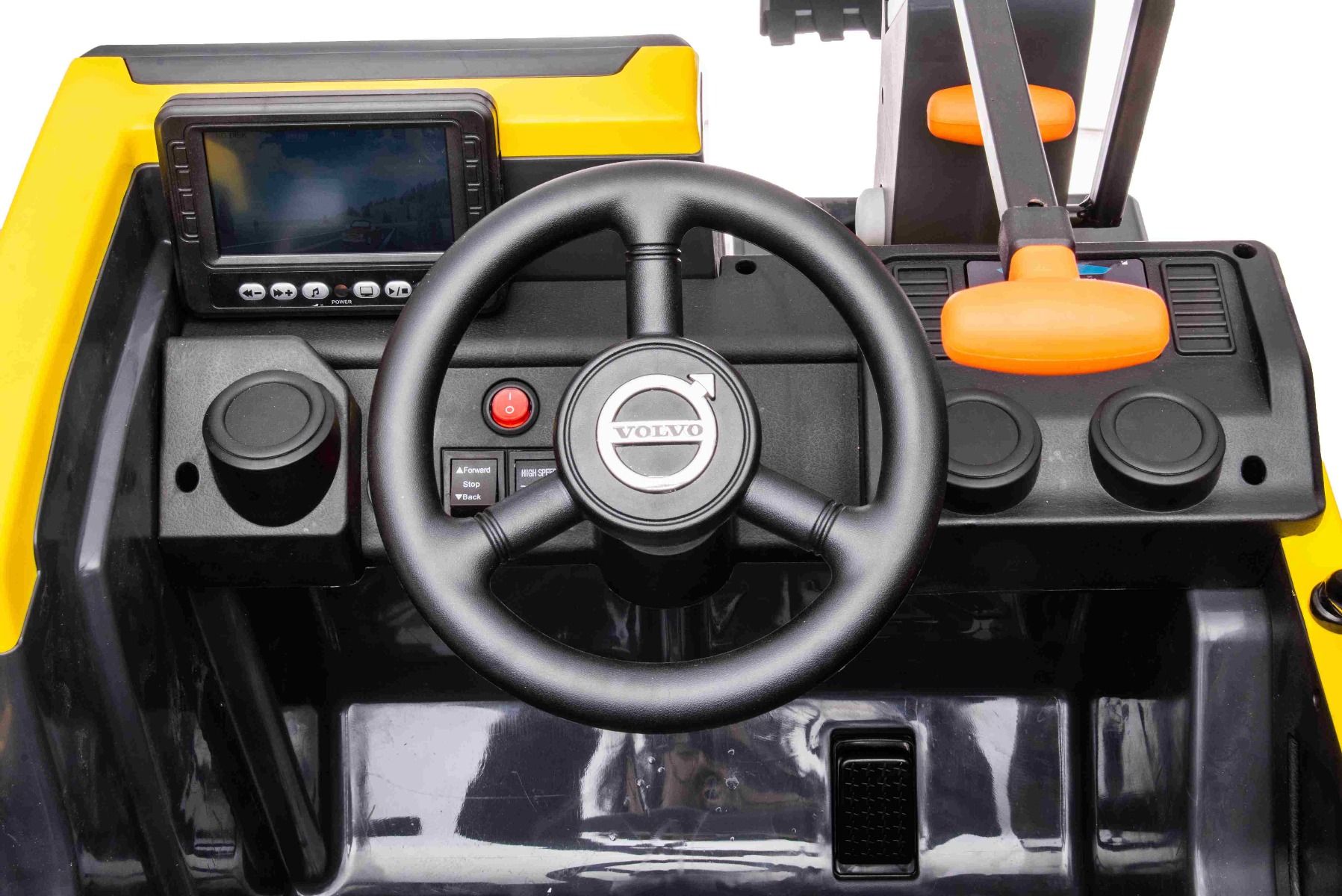 Elektrischer Bagger für Kinder Volvo Excavator - Kinderbagger mit Baggerschaufel, Elektrobagger für Kinder