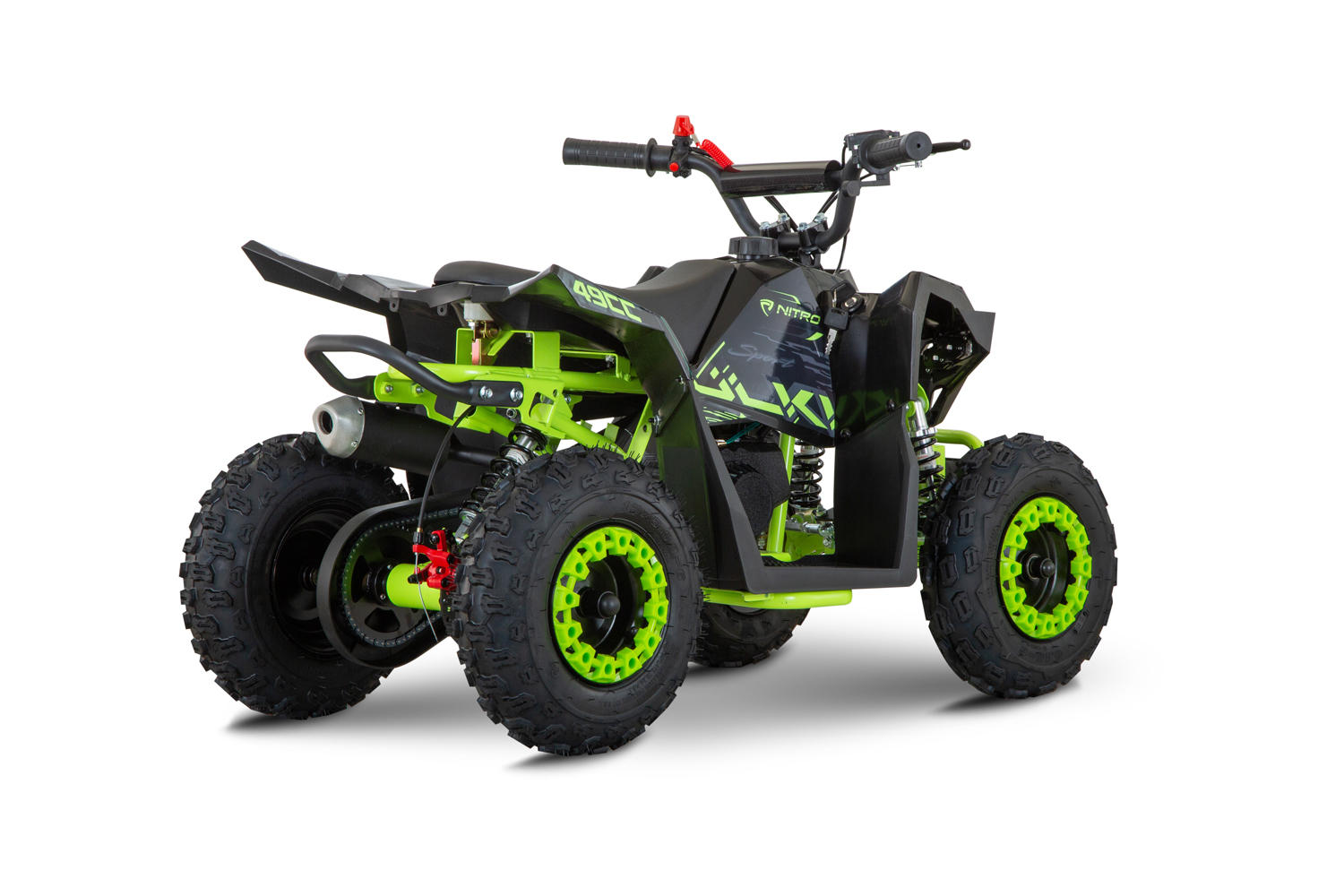 NITRO MOTORS 49cc Kinder Quad HULKI E-Start Sport 6 Zoll, Miniquad, Kinderquad, Benzinguad
