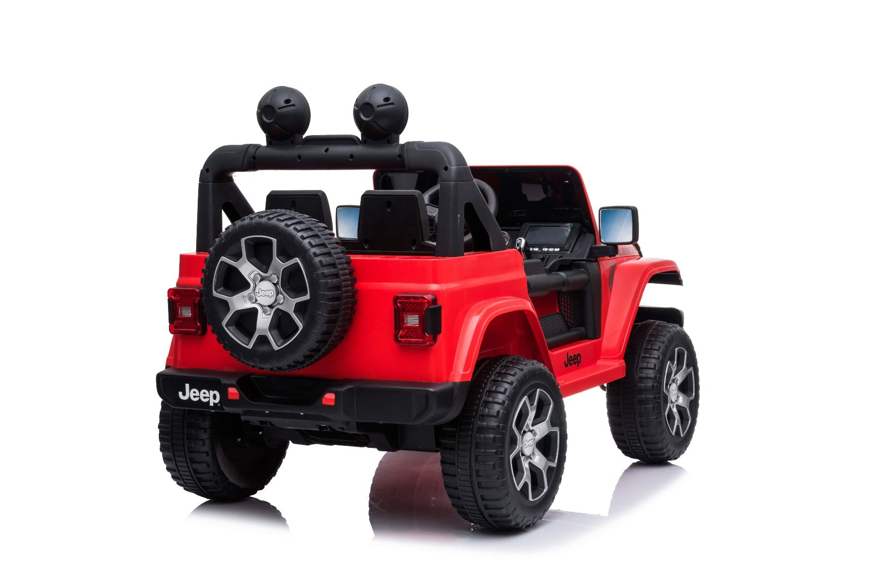 Elektrisches Kinderauto, Elektro Kinderfahrzeug Jeep Wrangler RIRICAR Elektroauto 12V Jeep Wrangler, Lithium-Akku, Elektrofahrzeug Kinder ab 3-8 Jahre