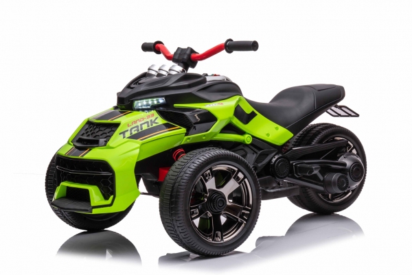 Elektro Kinder Motorrad Trike Dreirad Sport - E-Trike - Elektro-Motorrad mit 3 Rädern für Kinder, Kindermotorrad 2 Räder vorn, 1 Rad hinten