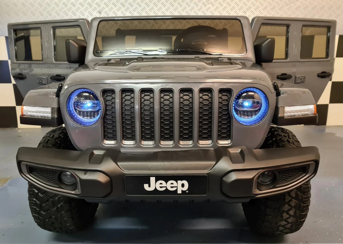 Elektro Kinderauto 2-Sitzer Jeep Gladiator, Elektro-Kinderfahrzeug mit 2 Motoren, Rubicon Kinderjeep