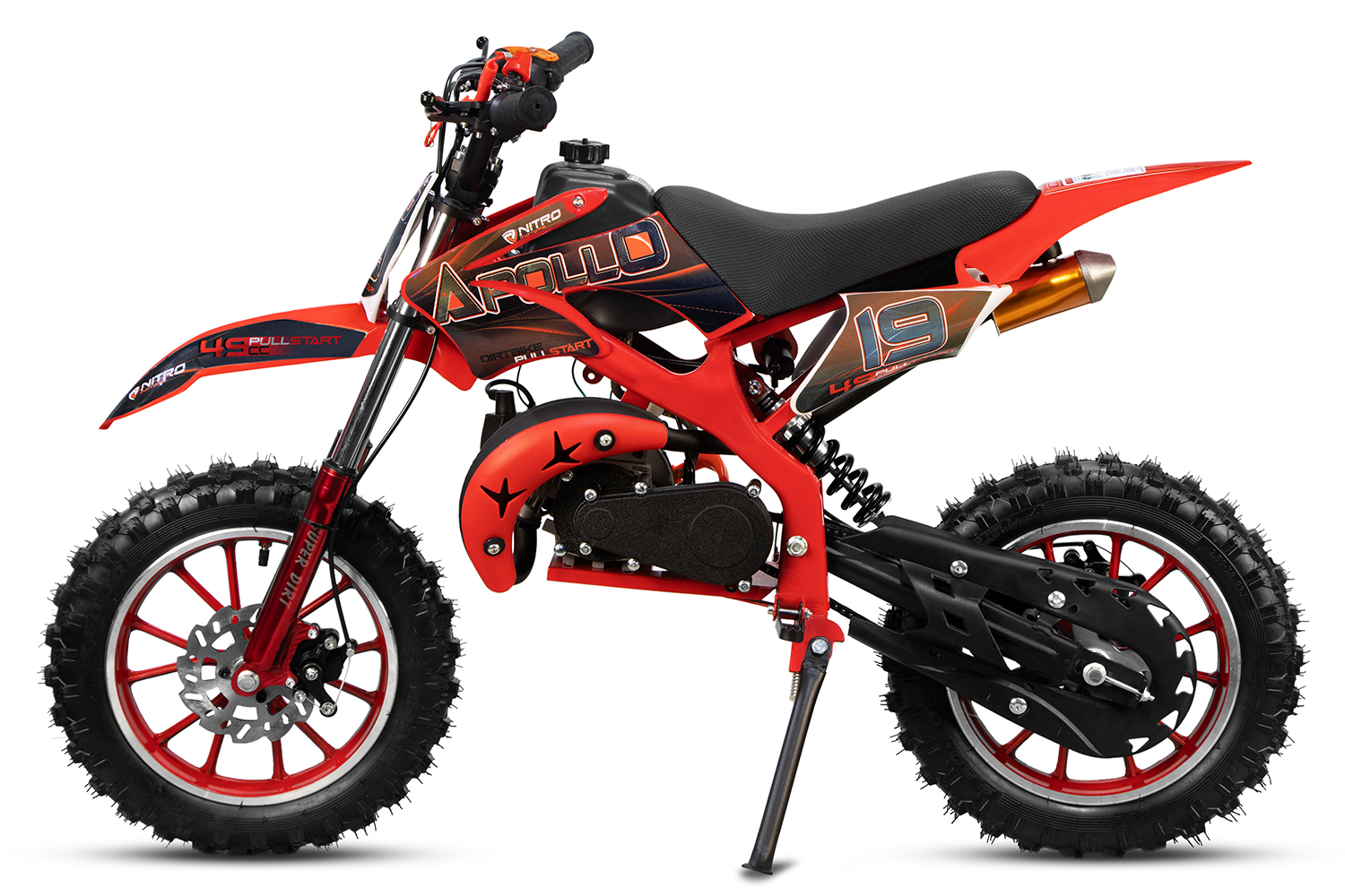 NITRO MOTORS 49cc mini Kinder Dirtbike Apollo Fun 10 Zoll, Kinder Motorcross Bike, Crossbike