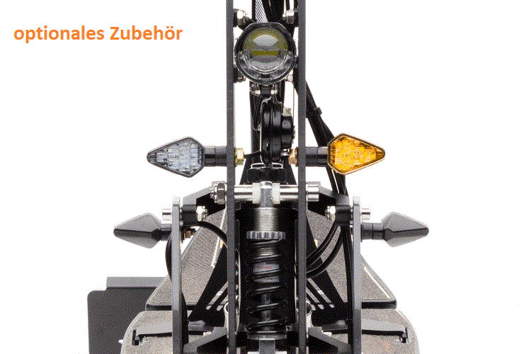 Elektroroller, Elektro-Scooter Forca Captain Pro 2000 Watt bis 50 km/h, Blei oder Lithium Akku