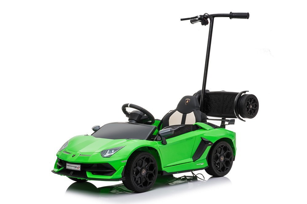 Elektro Kinderauto Lamborghini Aventador SX2018 mit Schiebestange und Stehplatz, 2x45Watt