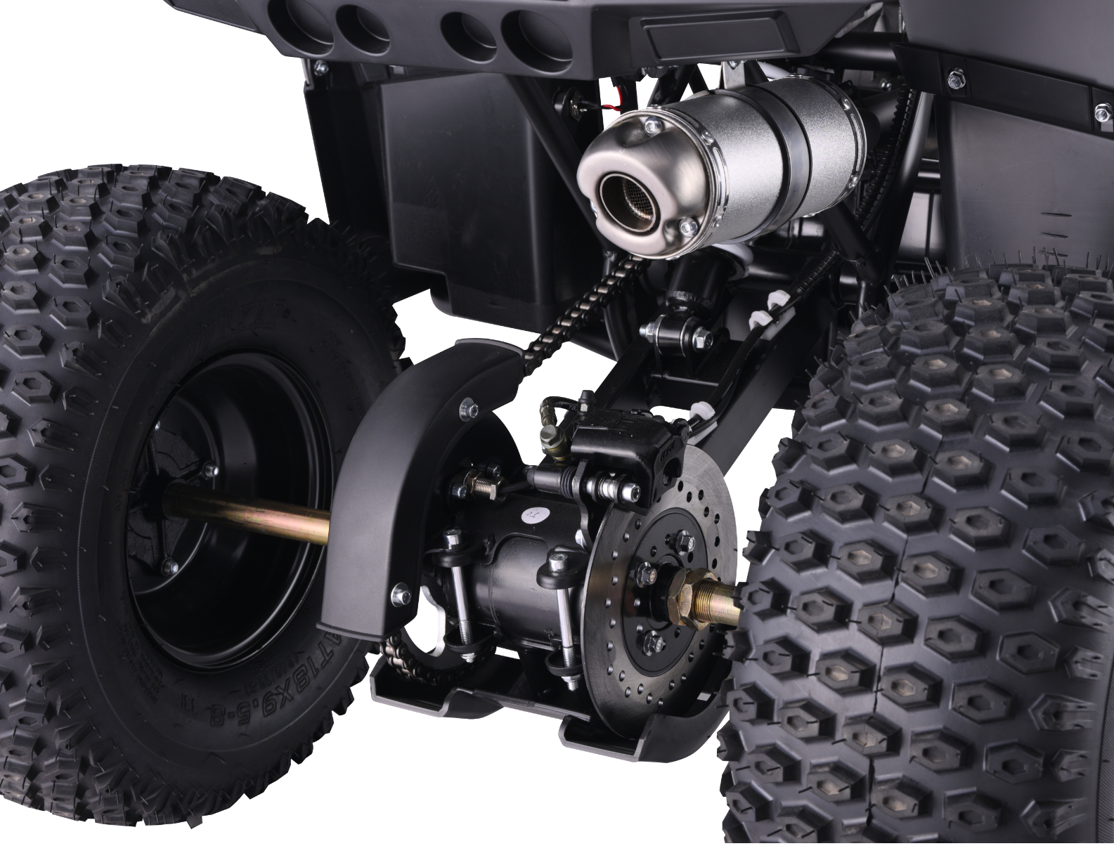ATV Mini-Quad für Kinder Beneo Motors Warrior, 125cc Benzin Kinderquad, 8 Zoll Räder und 60 km/h