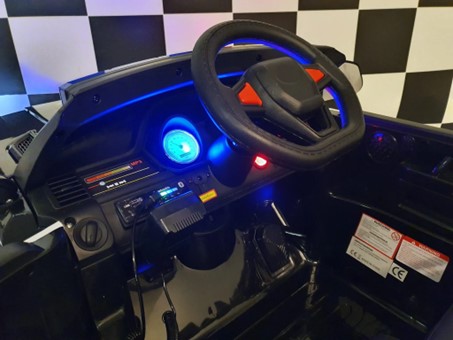 Elektro Kinderauto Jeep Polizei, US-Police-Car 2x30 Watt, Elektro Polizeiauto für Kinder, Elektrofahrzeug für Kinder