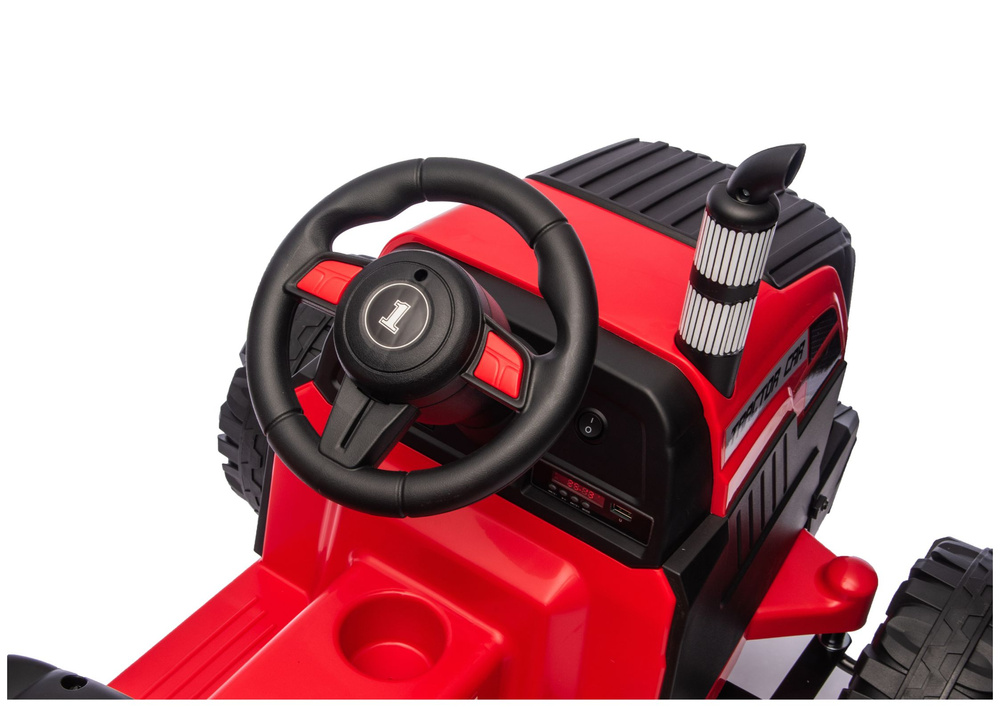 Kindertraktor - elektrischer Traktor CH9959B mit Anhänger und 2 x 120 Watt - Traktor mit Anhänger bis 7 km/h