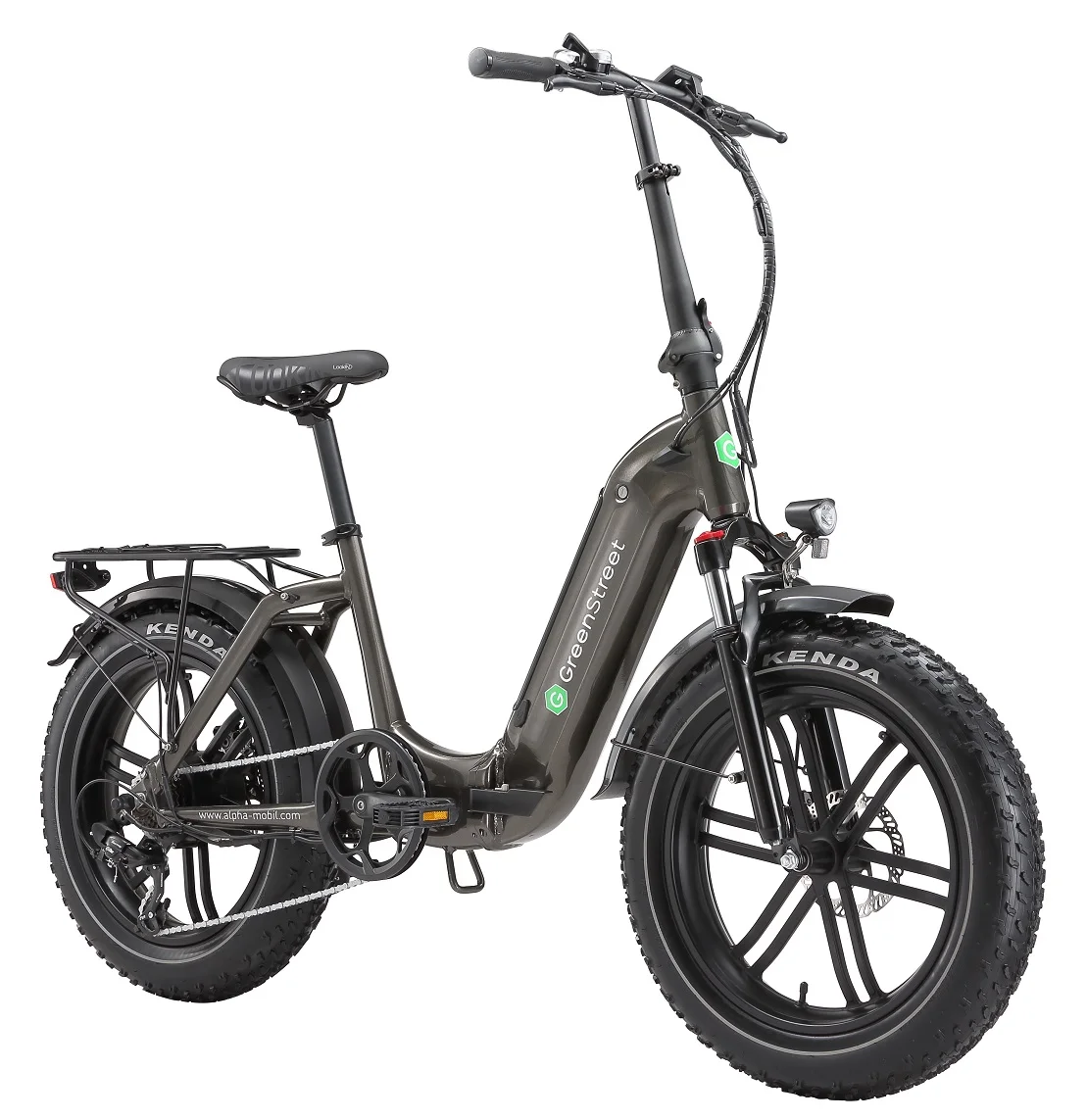E-Bike Tiefeinsteiger Klapprad GS5 von GreenStreet, Ebike mit 250 Watt, Klappfahrrad mit tiefem Einstieg, Faltrad 20 Zoll