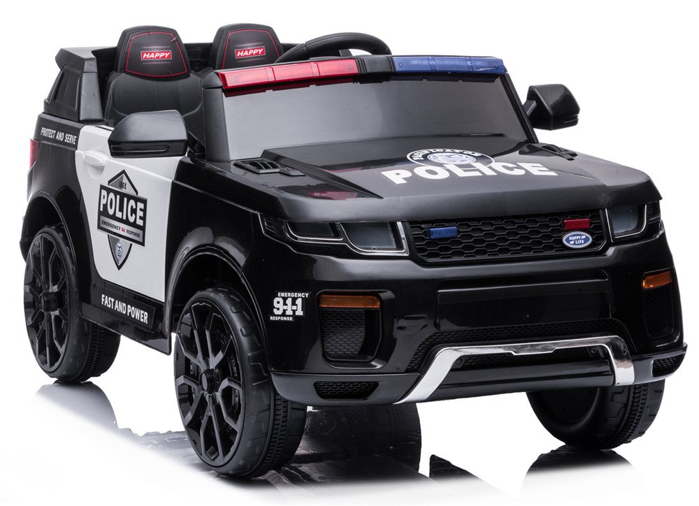 elektrisches Kinderfahrzeug, Kinderauto Polizei Azeno Polizeiauto, Kinderpolizeiauto mit Megaphone