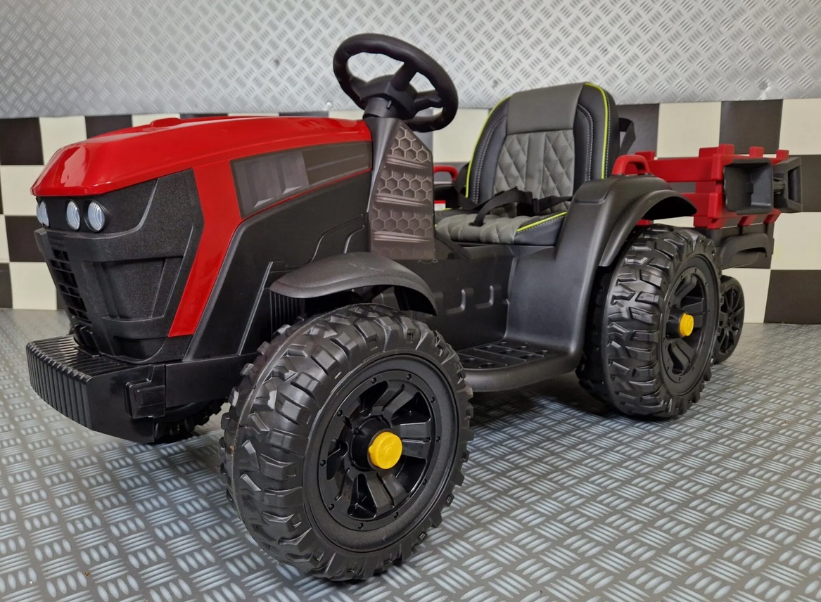 Elektro Kinderfahrzeug Traktor, Kindertraktor Farmer mit Anhänger und Schaufel, Elektrotraktor