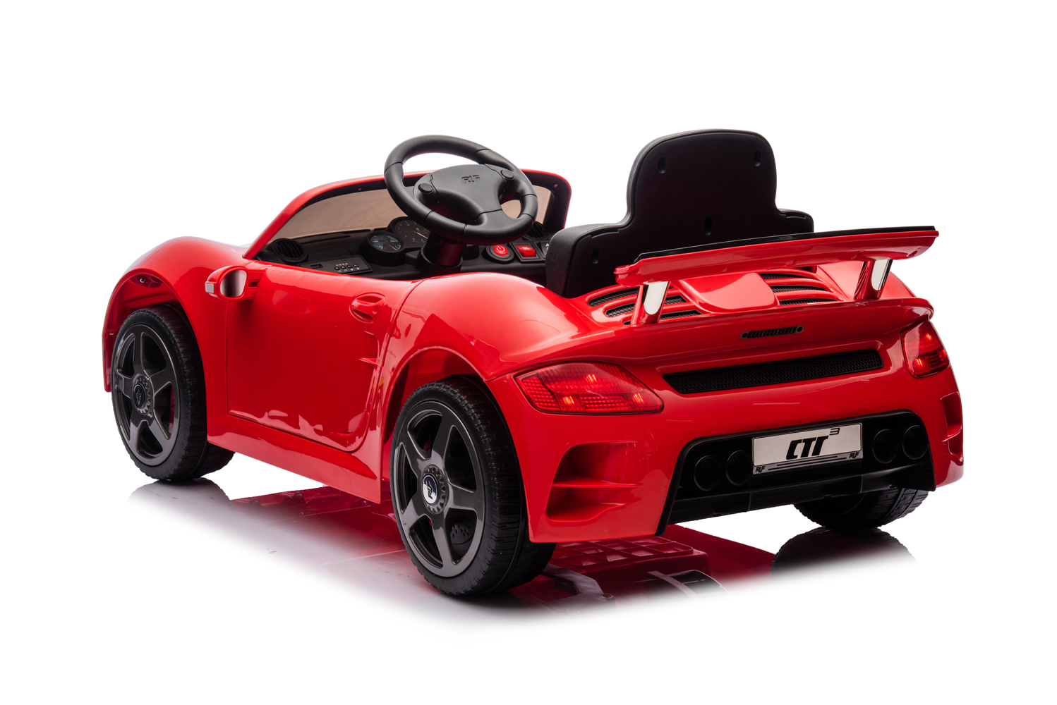 Elektro Kinderauto Porsche RUF-CTR3 mit Lizenz 2x25W 12V/7Ah, Elektrofahrzeug für Kinder