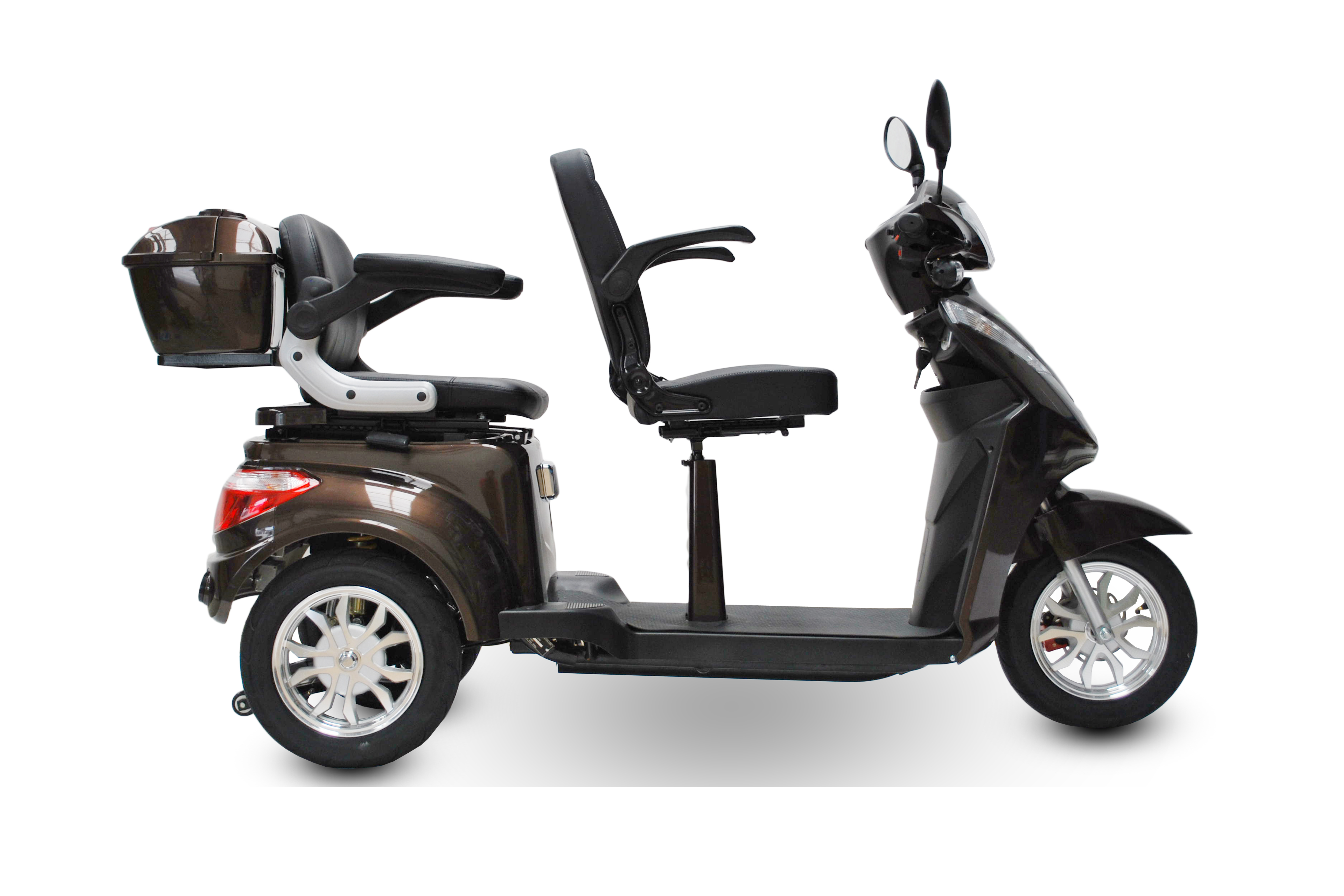 3 Rad Elektroroller DUO Doppelsitzer - Eco Engel 503 - Seniorenroller mit 2 Sitzen - 25 km/h (Blei/Lithium)