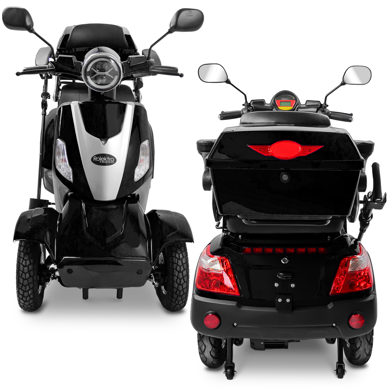 Rolektro E-Quad 25 V.3 Lithium Akku herausnehmbar - 4 Rad Seniorenmobil