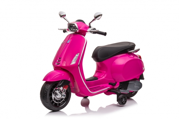 Elektro Kinder Motorrad Vespa Sprint mit Lizenz, Elektro-Moped für Kinder, Kindermoped mit Batterie