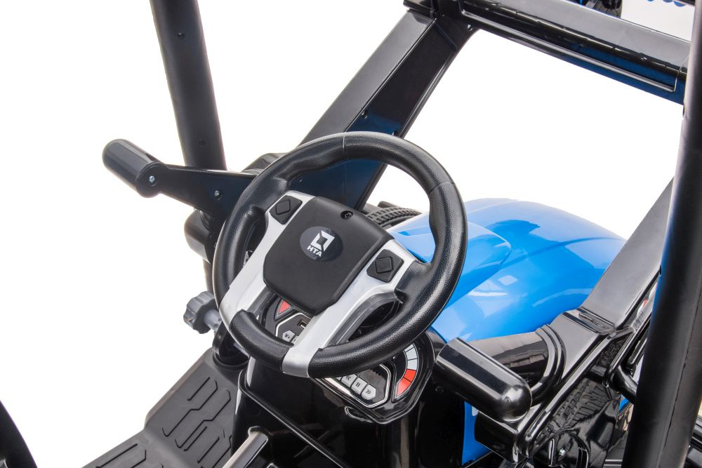 Kindertraktor - elektrischer Traktor Hercules mit Dach, Anhänger und Schaufel, 2 x 45 Watt - 6 km/h