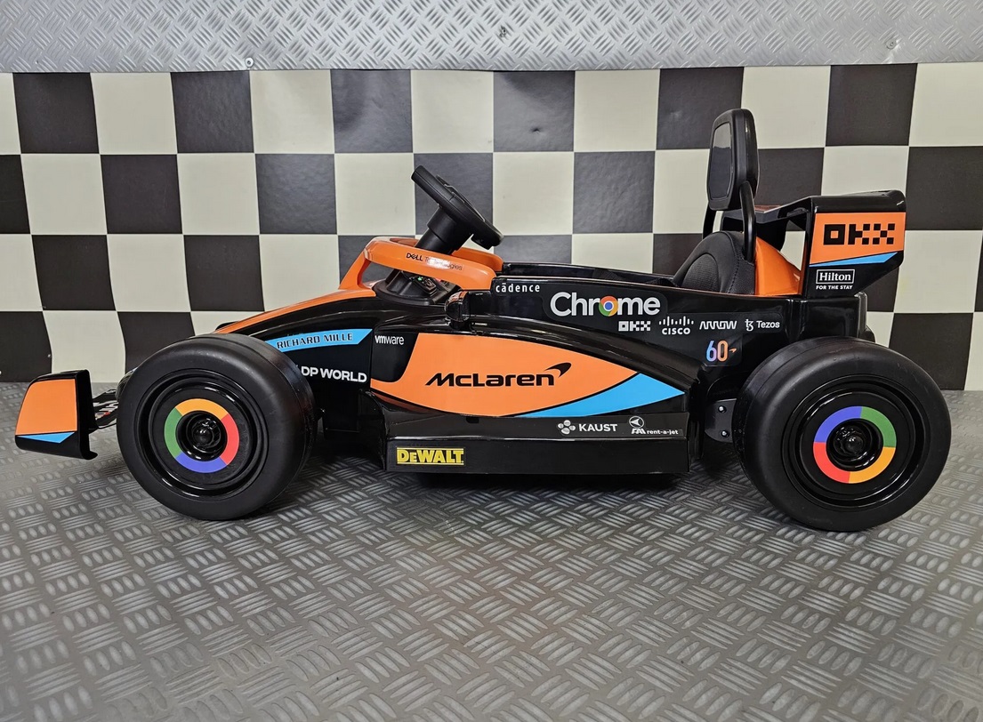 Elektrokinderfahrzeug McLaren Formel 1 Elektro Kinderauto mit 2x25 Watt, Elektro-Rennauto für Kinder