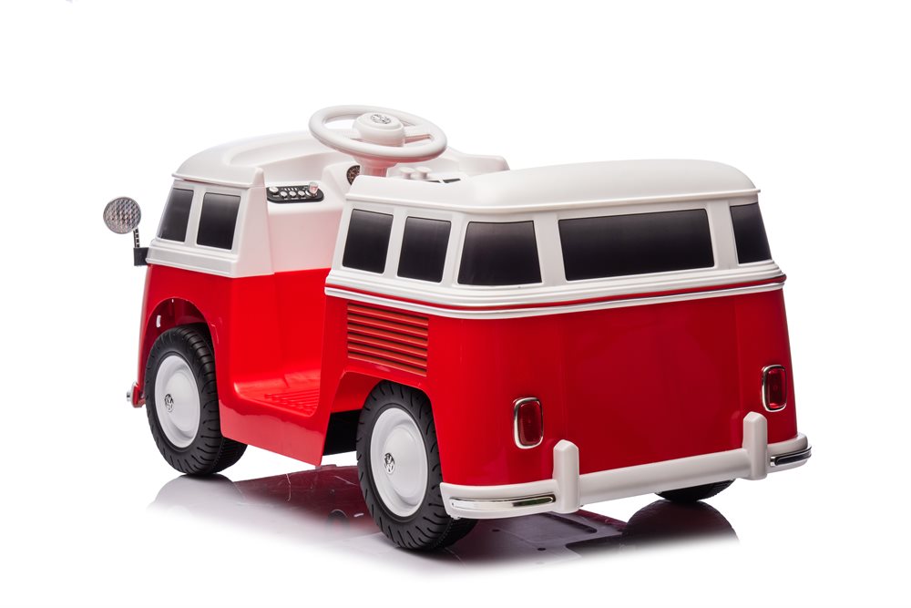 Elektrokinderfahrzeug, Kinderauto VW T1 Bus mit 2x30 Watt und Ledersitz - Der Klassiker VW Bus - Bulli Camper