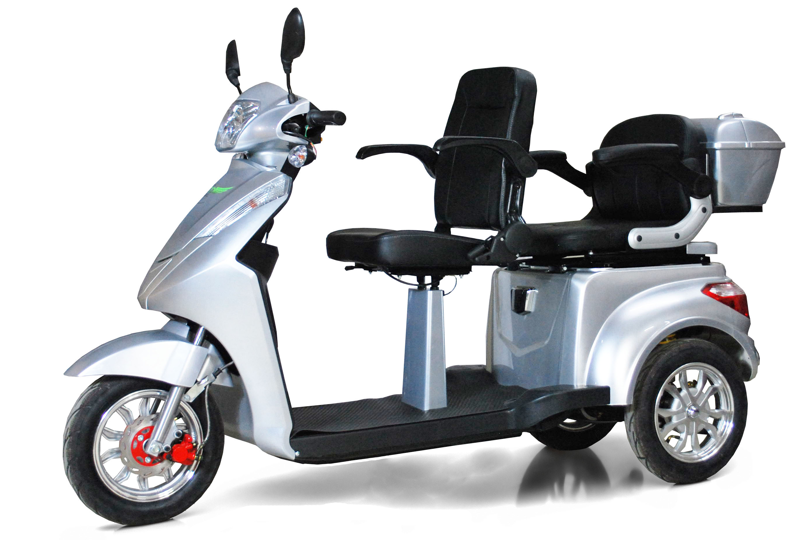3 Rad Elektroroller DUO Doppelsitzer - Eco Engel 503 - Seniorenroller mit 2 Sitzen - 25 km/h (Blei/Lithium)