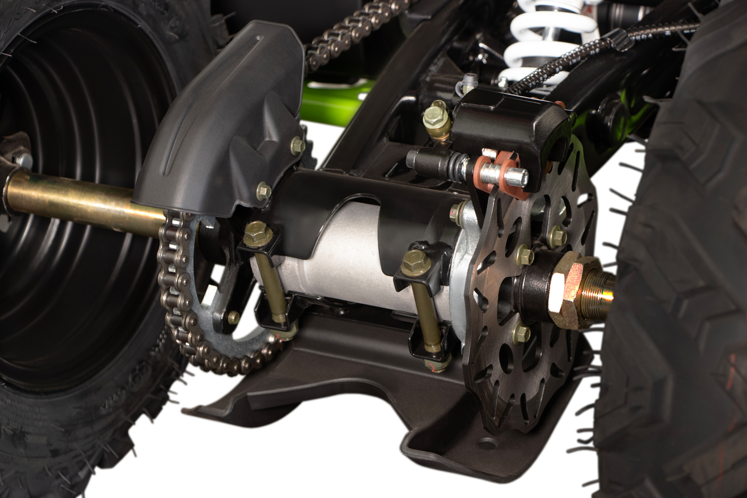 NITRO MOTORS Kinder Benzinquad, 250cc maxi Kinderquad Celavi RS CVT 4-Gang Manuell Platin