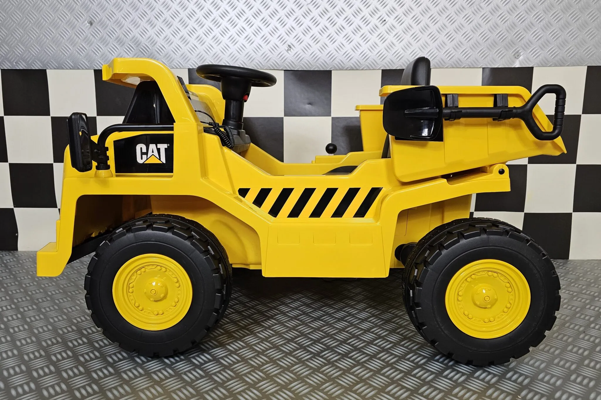 Kinderfahrzeug Baustellenfahrzeug CAT Dump Truck, Elektro-Kipper für Kinder, Elektro Kindertruck