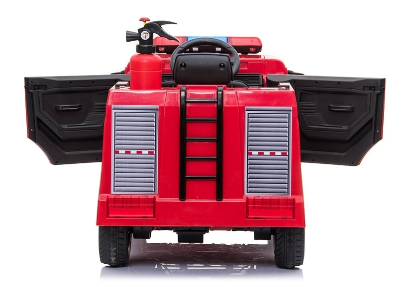 Elektro Kinderauto Feuerwehr SX1818 - Feuerwehrauto mit Helm, Wasserspritze und Tank