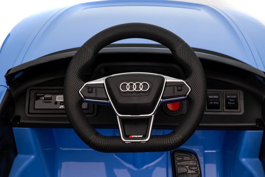 Elektro Kinderauto Audi E-Tron GT, Kinderfahrzeug mit Gaspedal zum Fahren, Elektroauto für Kinder