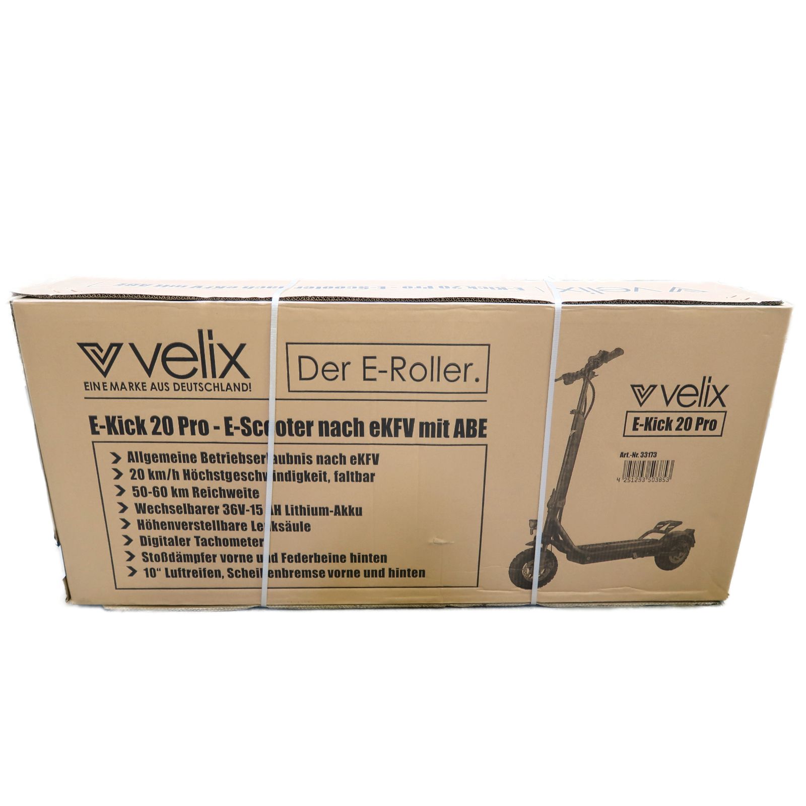 Velix E-Kick 20 km/h Pro, 350 Watt Elektroroller ab 14 Jahren - Elektroscooter klappbar, herausnehmbarer Lithium Akku
