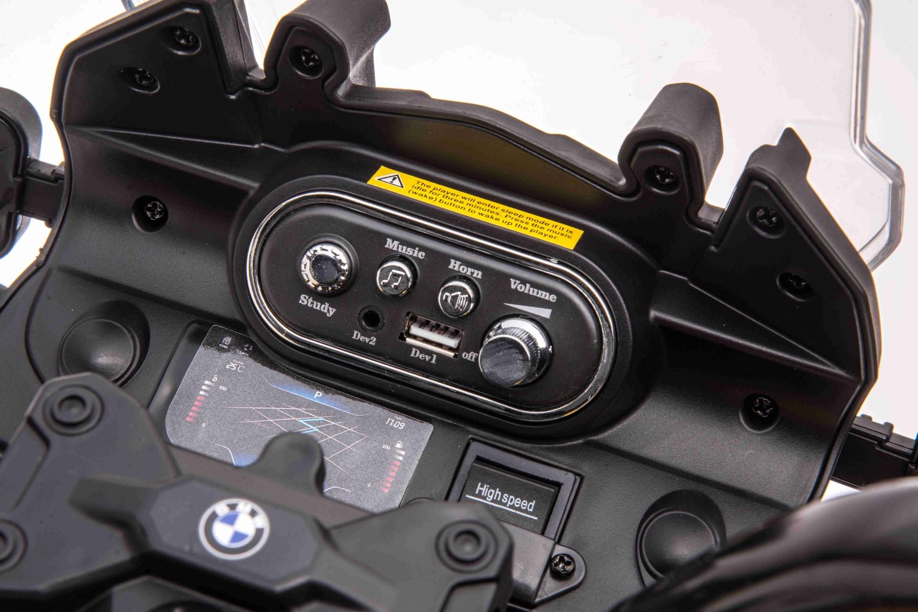 Elektromotorbike BMW F850 GS, lizenziert, Elektromotorrad für Kinder 2x35W
