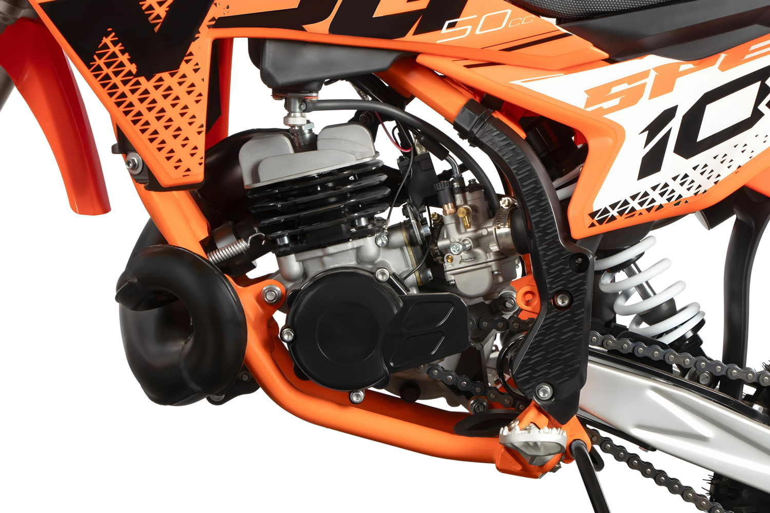 NITRO MOTORS 50cc Mini Kinder Dirtbike NRG50, Kinder Motorcross Bike, Benzinbike 80 km/h