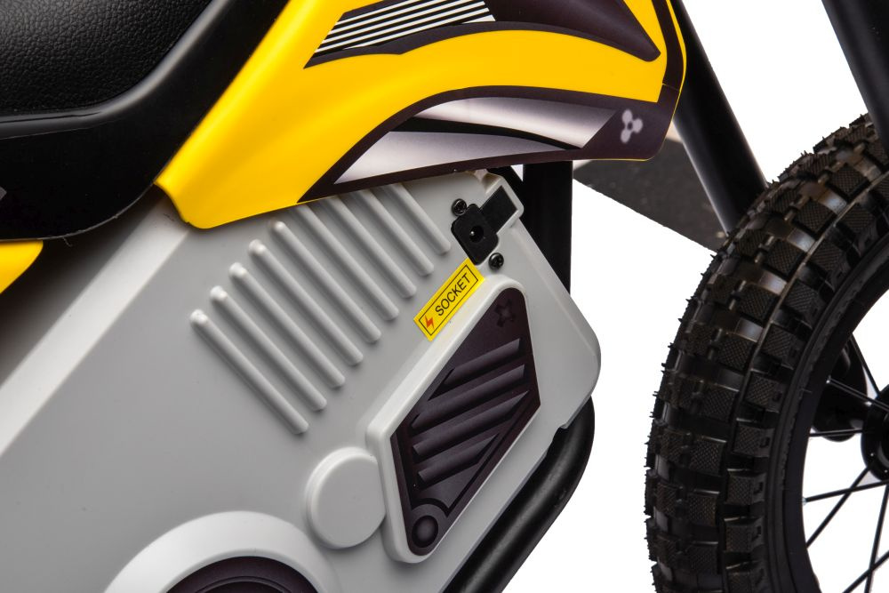 Kinder Dirtbike A9901, Kindermotorcross mit 350 Watt, Elektro-Motorcross bis 15 km/h, Kindermotorrad mit Radnabenmotor