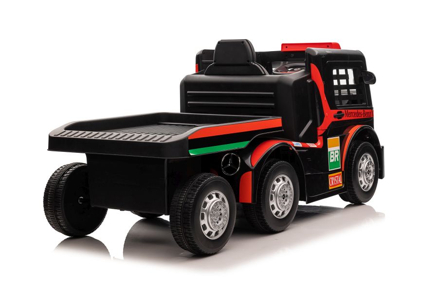 Elektro-LKW für Kinder - 8 km/h Mercedes XMX622B Kinder LKW mit Auflieger, Elektro Baustellenfahrzeug, Elektrokinderfahrzeug