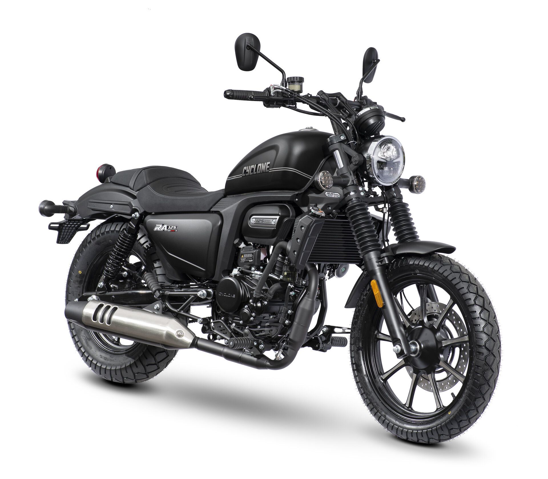 Cyclone RA125 Plus 125cc, Benzin Motorrad 99 km/h, 11 kW/15 PS, 1 Zylinder, 4-Takt Bike
