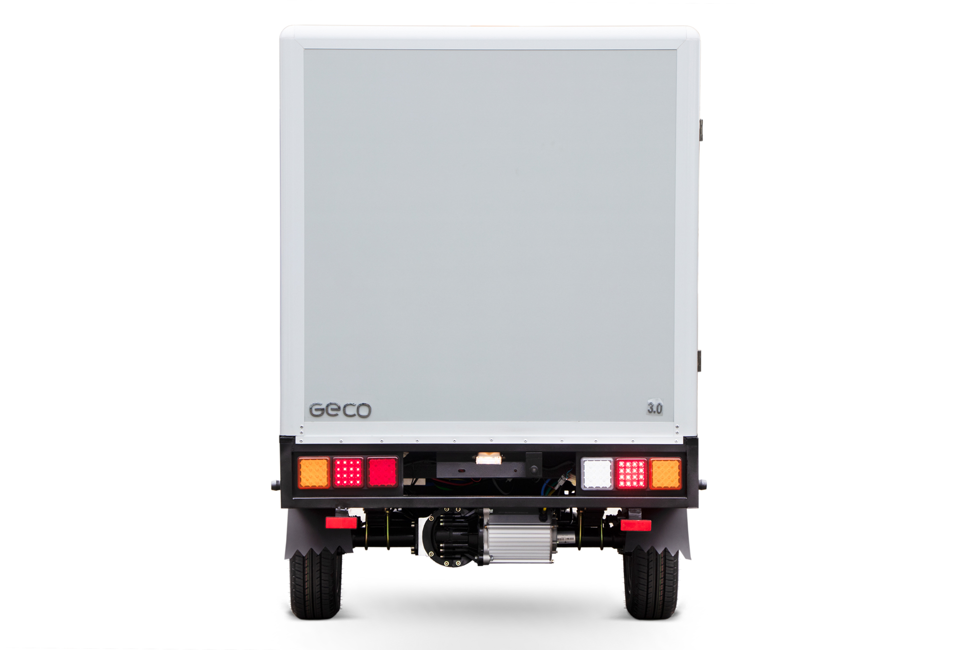 Elektroauto Lieferwagen, Lieferfahrzeug Elektro GECO Truck XC V9 Pickup Kofferaufbau, Elektro Transporter
