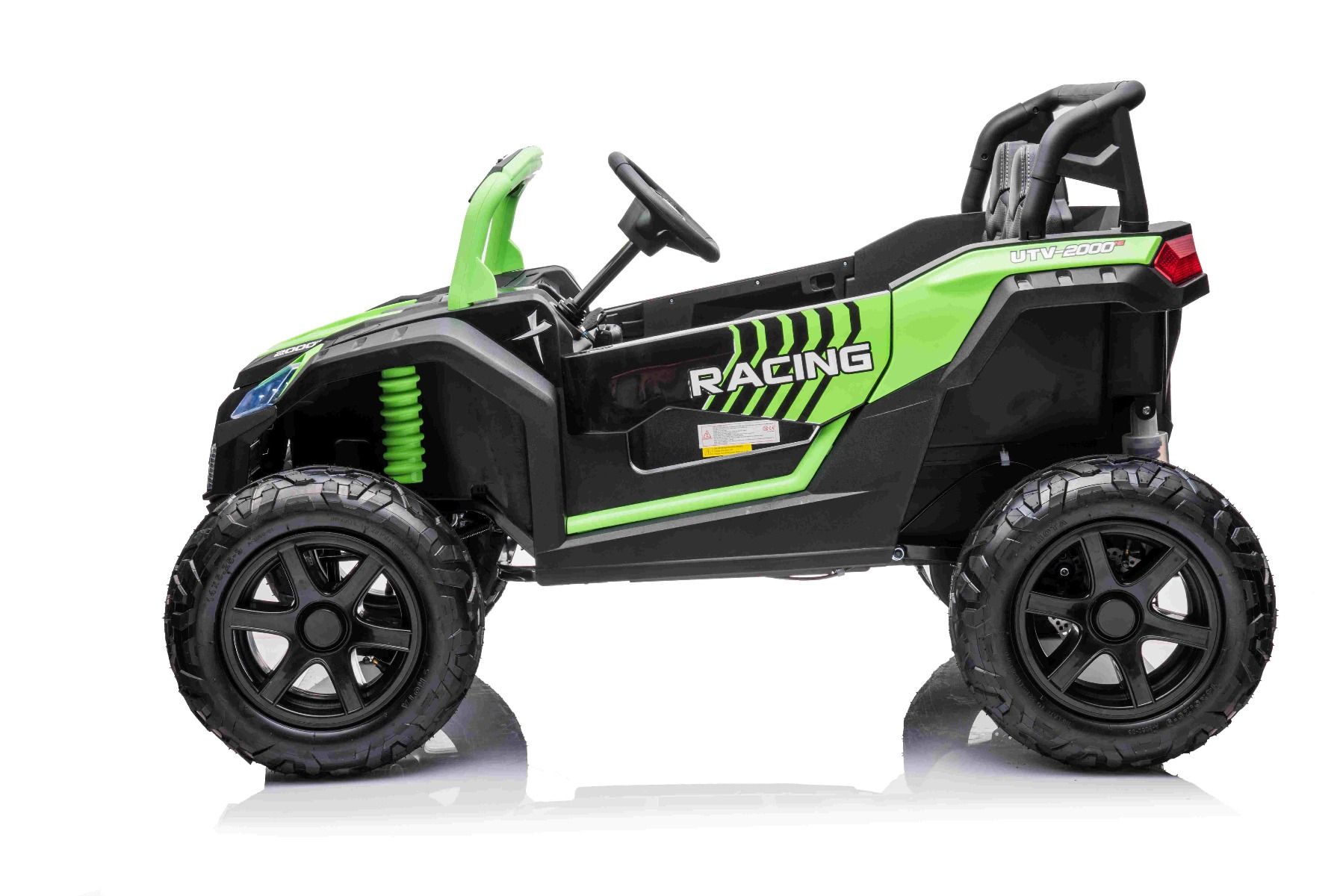 Großes Kinder Elektroauto - 15 km/h, 2-Sitzer Elektro-Buggy UTV XXL Elektrofahrzeug mit Lithiumakku und Differential Motor