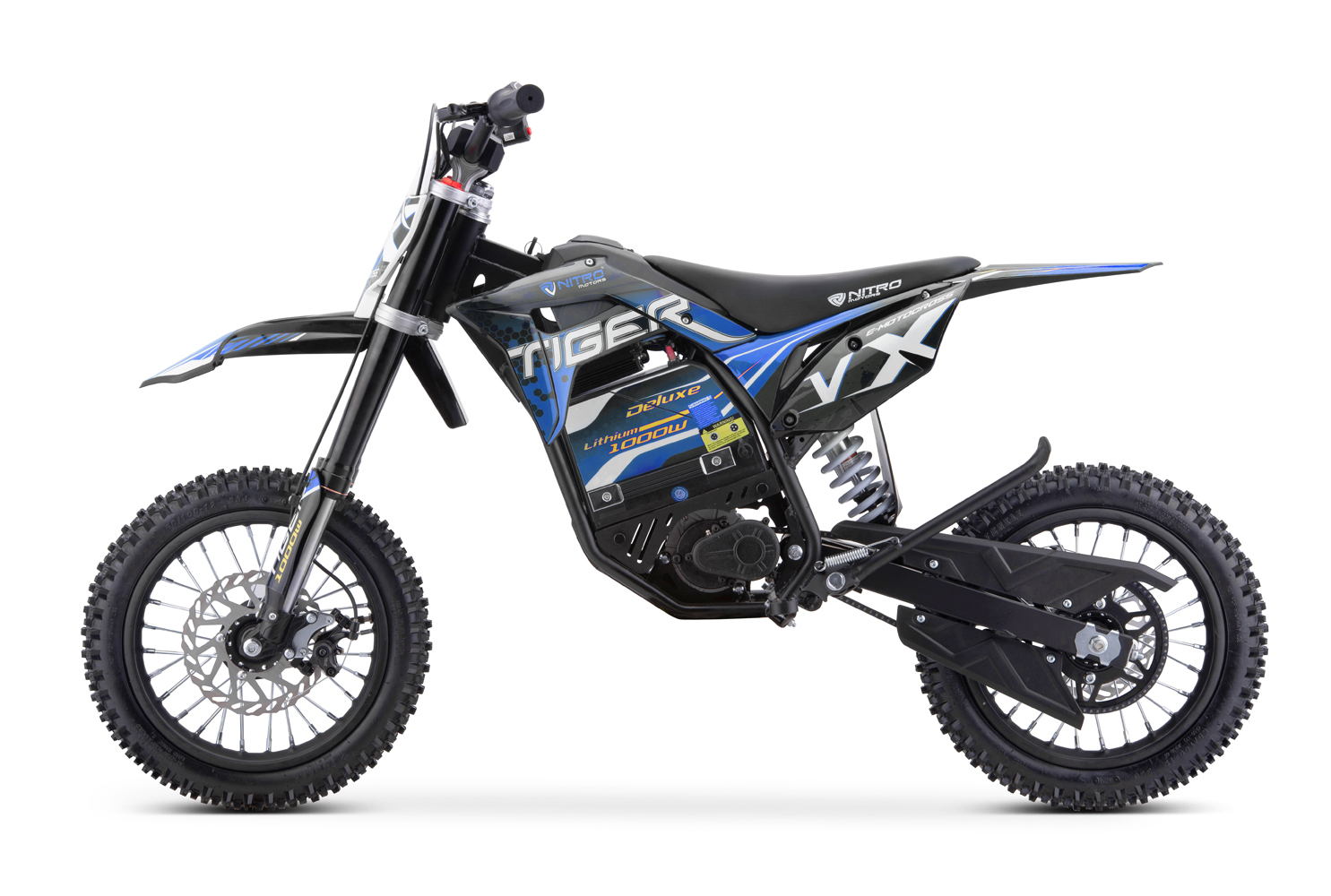 Kinder Elektro-Crossbike, Nitro Motors 2000W Eco Dirtbike Tiger VX 60V 15,6Ah Lithium