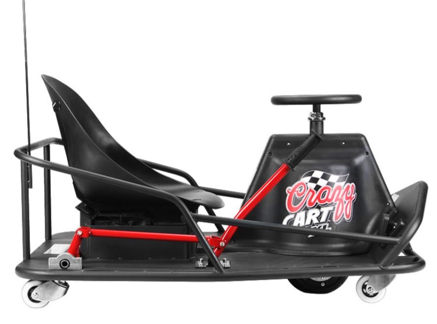 GoKart, E-Go-Kart mit Driftfunktion für Halfpipe, Elektro-Kart für Kinder oder Erwachsene 22 km/h, Drift Card, Crazy Card