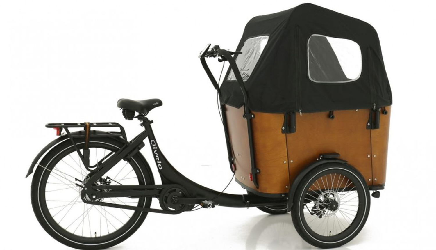 Elektrofahrrad Qivelo N8 Bafang 250W Pedelec E-Bike Lastenfahrrad 26 Zoll 8-Gang, Kastenfahrrad
