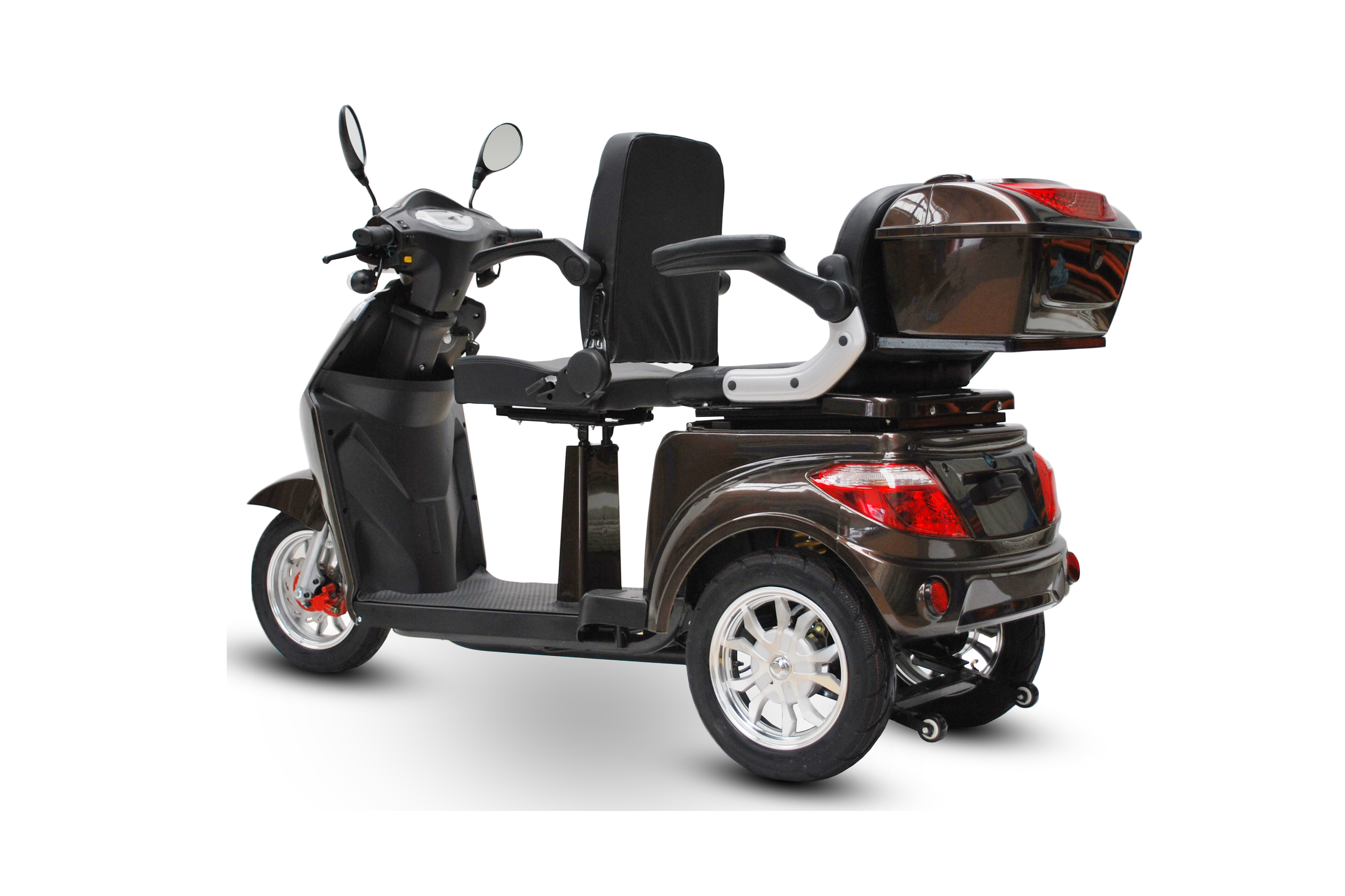 3 Rad Elektroroller DUO Doppelsitzer - Eco Engel 503 - Seniorenroller mit 2 Sitzen - 25 km/h (Blei/Lithium)