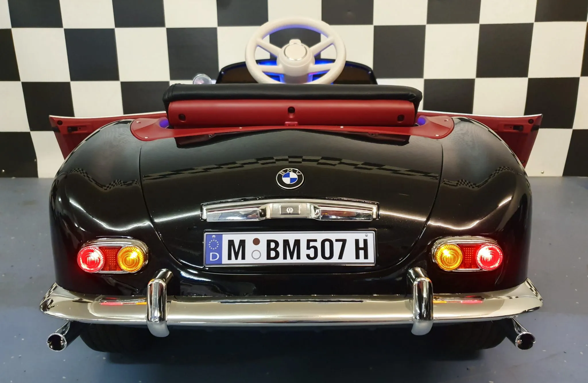 Spielzeugauto BMW 507 - Elektro Kinderfahrzeug, Elektroauto, Kinderauto Oldtimer - LIZENZ