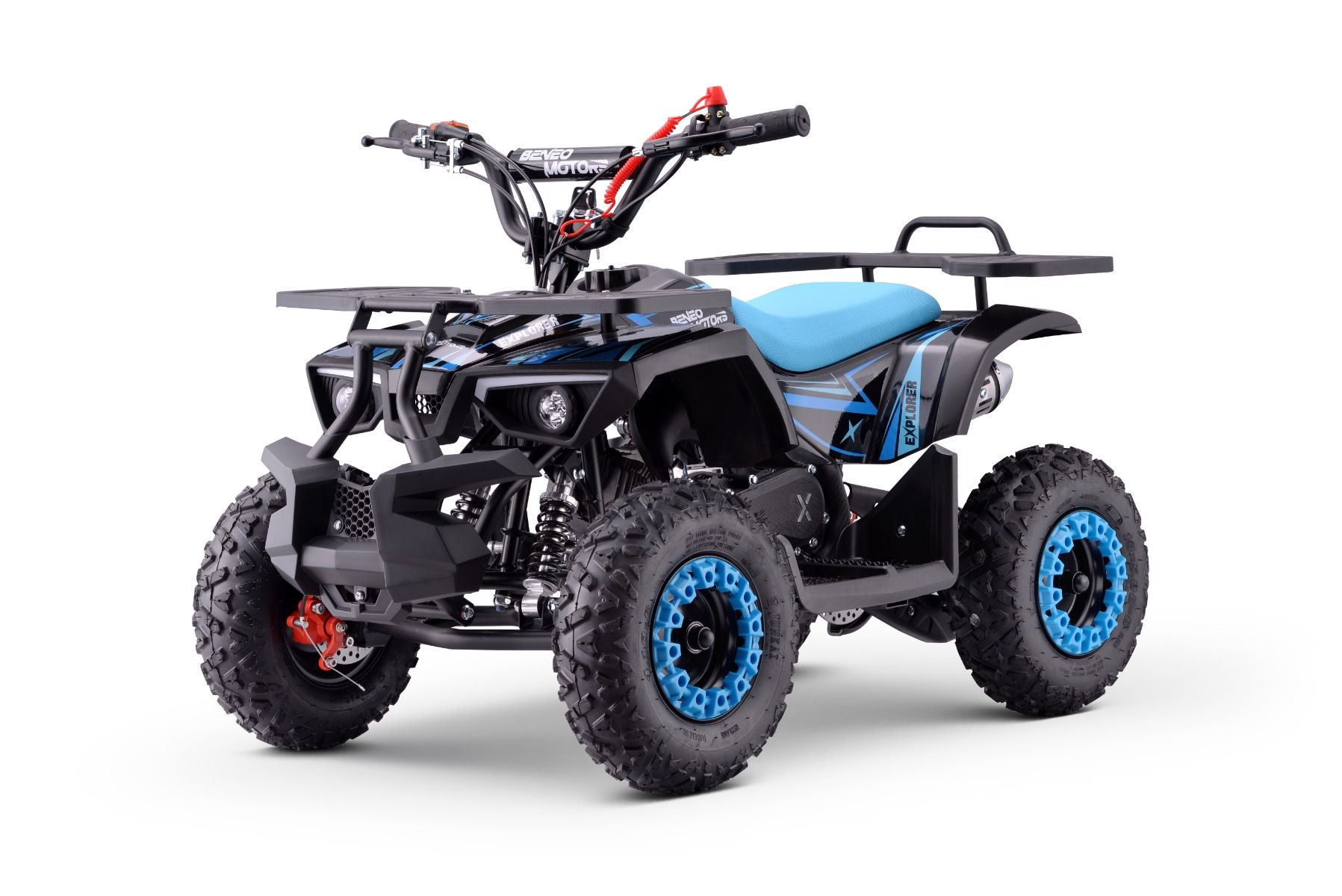ATV Mini Anfänger Quad für Kinder Beneo Motors EXPLORER, 50cc Benzin Kinderquad 40 km/h