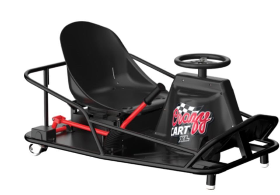 GoKart, E-Go-Kart mit Driftfunktion für Halfpipe, Elektro-Kart für Kinder oder Erwachsene 22 km/h, Drift Card, Crazy Card