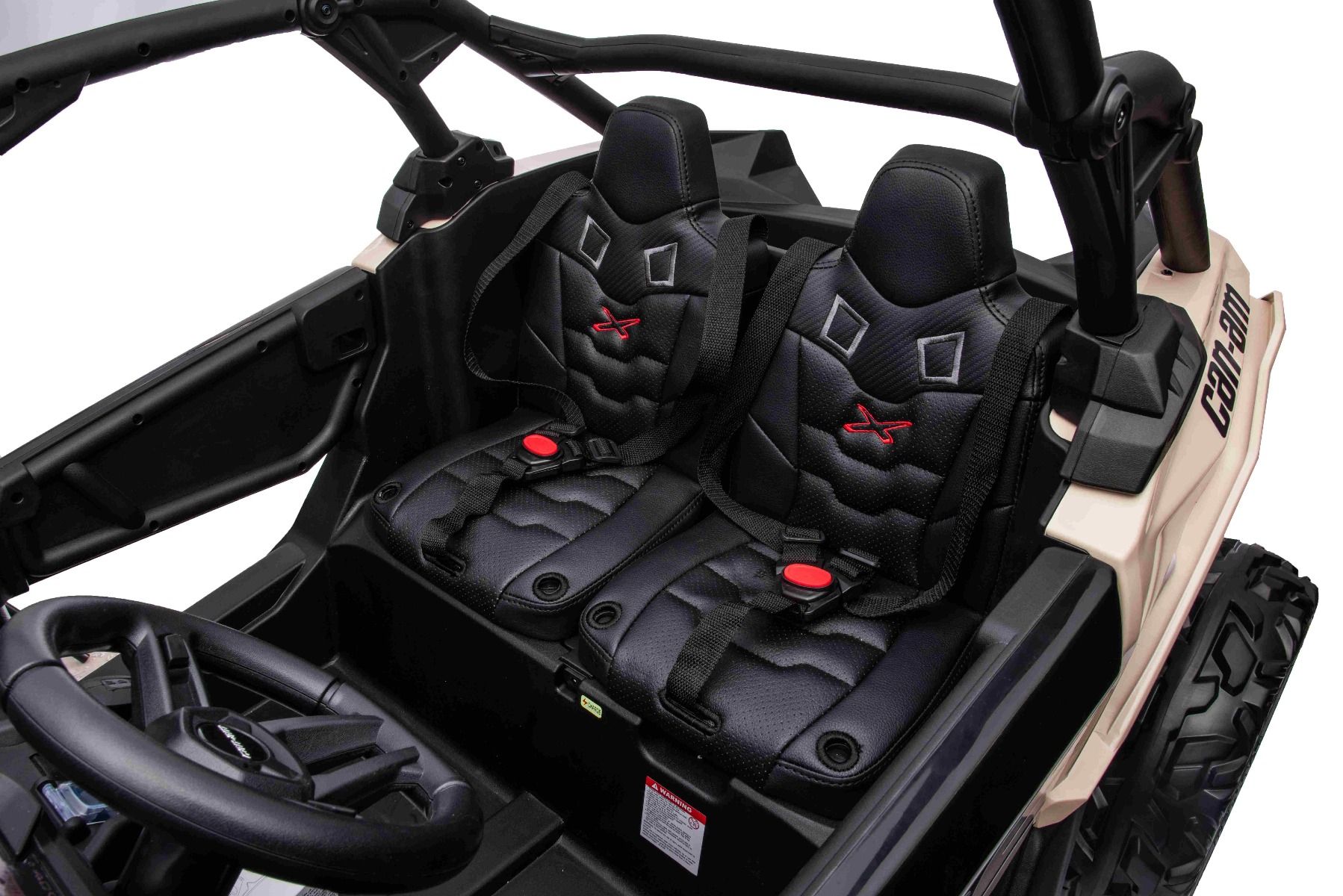 XXL Kinder Jeep Can-Am Maverick, 4x200 Watt Lithiumakku - Elektro-Buggy mit Überrollbügel, Kinderbuggy 8 km/h