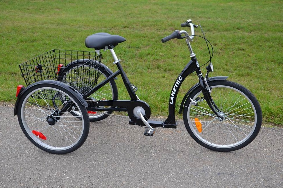 Ebike Dreirad von Lanztec, Elektrofahrrad mit 3 Rädern und tiefem Einstieg